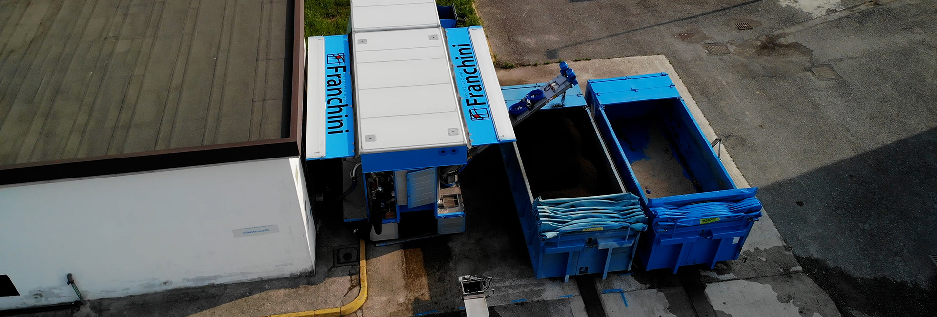 Noleggio impianti mobili di disidratazione fanghi