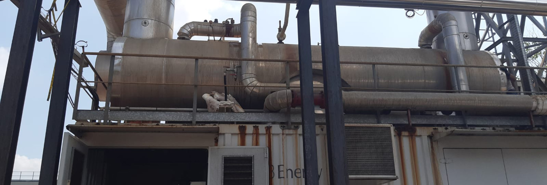 Pulizia tubazioni pipe rack